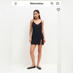 Reformation Marlowe Dress in Black -Size S